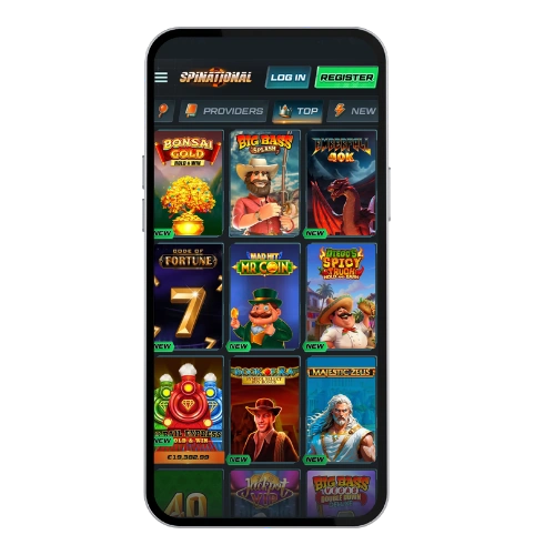 Spinational Casino application